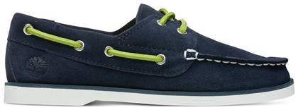 Timberland Suede Παιδικά Μοκασίνια με Κορδόνια Navy Μπλε Seabury Classic 2Eye Boat Toddler από το Spartoo