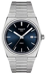 Tissot PRX Ρολόι Μπαταρίας με Ασημί Μεταλλικό Μπρασελέ