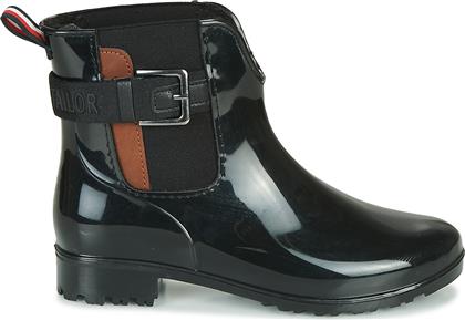 Tom Tailor Γυναικείες Γαλότσες σε Μαύρο Χρώμα