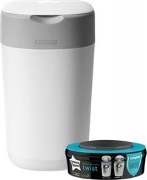 Tommee Tippee Κάδος Απόρριψης Πανών Twist and Click White