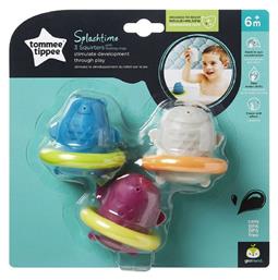 Tommee Tippee Splashtime Squirtee Bath Floats Μπουγελόφατσες για 6+ Μηνών 3τμχ