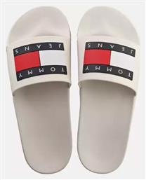 Tommy Hilfiger Ανδρικά Slides Λευκά