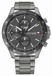 Tommy Hilfiger Bank Ρολόι Μπαταρίας με Μεταλλικό Μπρασελέ