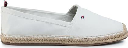 Tommy Hilfiger Basic Υφασμάτινες Γυναικείες Εσπαντρίγιες σε Λευκό Χρώμα