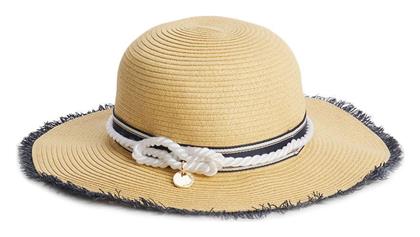 Tommy Hilfiger Coast Straw Γυναικείο Ψάθινο Καπέλο Floppy Μπεζ