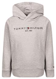 Tommy Hilfiger Fleece Παιδικό Φούτερ με Κουκούλα και Τσέπες Γκρι Essential από το Modivo