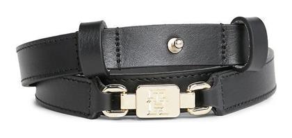 Tommy Hilfiger High Waist Reversible Belt Δερμάτινη Γυναικεία Ζώνη Μαύρη