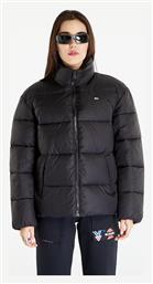 Tommy Hilfiger Κοντό Γυναικείο Puffer Μπουφάν για Χειμώνα Μαύρο.