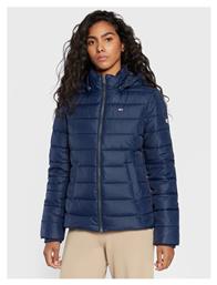 Tommy Hilfiger Κοντό Γυναικείο Puffer Μπουφάν για Χειμώνα Navy Μπλε από το Modivo