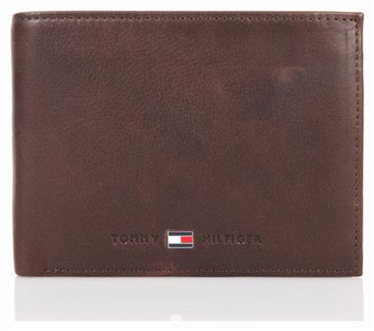 Tommy Hilfiger Leather Credit Card Δερμάτινο Ανδρικό Πορτοφόλι Καφέ