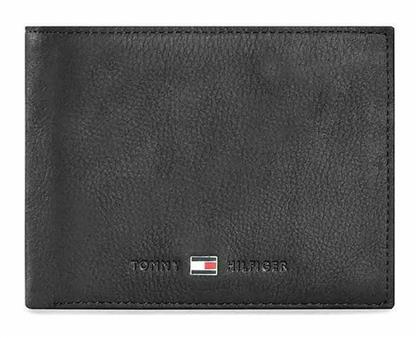 Tommy Hilfiger Leather Flap Δερμάτινο Ανδρικό Πορτοφόλι Μαύρο