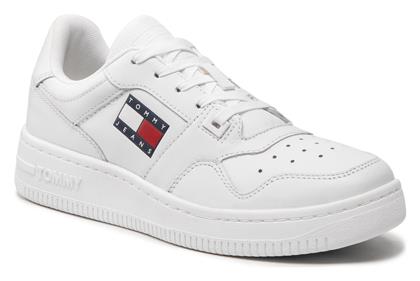 Tommy Hilfiger Retro Basket Γυναικεία Sneakers Λευκά