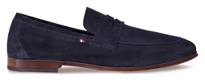 Tommy Hilfiger Suede Ανδρικά Μοκασίνια σε Μπλε Χρώμα