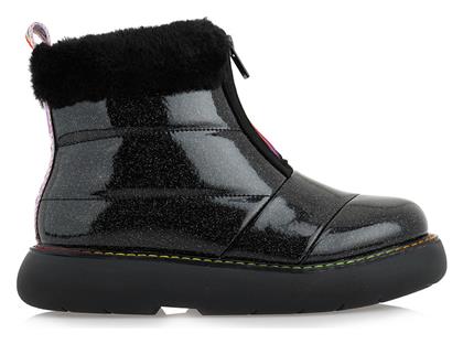 Toms Alpargata Mallow Κοντές Γυναικείες Γαλότσες με Γούνα Μαύρες