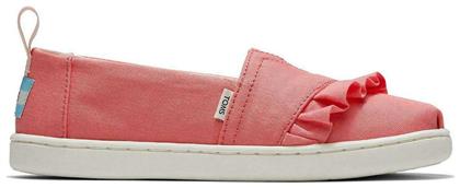 Toms Παιδικές Εσπαντρίγιες Slip-On Πορτοκαλί Alpargata Ruffle Youth