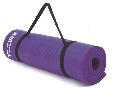 Toorx MAT-185 Στρώμα Γυμναστικής Yoga/Pilates Μωβ με Ιμάντα Μεταφοράς (172x61x1.2cm)