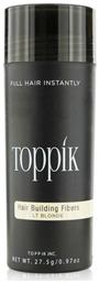 Toppik Ίνες Κάλυψης Αραίωσης Μαλλιών με Κερατίνη Hair Building Fibers Economy Light Blonde 27.5gr