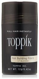 Toppik Ίνες Κάλυψης Αραίωσης Μαλλιών με Κερατίνη Hair Building Fibers Regular Blonde 12gr