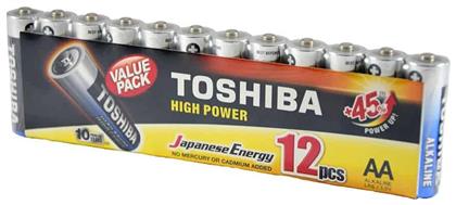 Toshiba High Power Αλκαλικές Μπαταρίες AA 1.5V 12τμχ