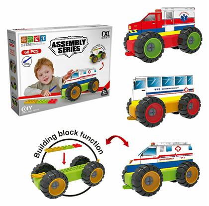 ToyMarkt Τουβλάκια Truck για 3+ Ετών 68τμχ