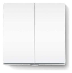 TP-LINK Tapo S220 v1 Χωνευτός Διακόπτης Τοίχου Φωτισμού Διπλός χωρίς Πλαίσιο Λευκός