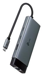 TP-LINK USB-C Docking Station με HDMI 4K PD Ethernet (UH6120C)