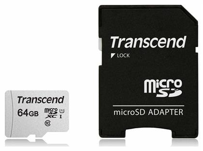 Transcend 300s microSDXC 64GB Class 10 U1 V30 A1 UHS-I