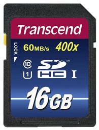 Transcend Premium SDHC 16GB Class 10 U1 UHS-I