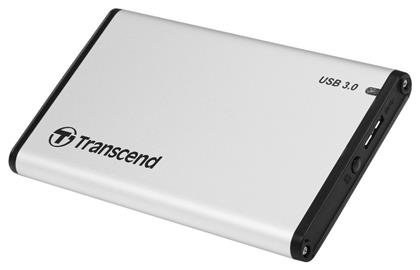 Transcend StoreJet 25S3 Θήκη για Σκληρό Δίσκο 2.5'' SATA III με σύνδεση USB3.0 σε Ασημί χρώμα