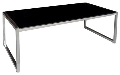 Τραπεζάκι Σαλονιού Action 120x60x45cm Inox / Μαύρο