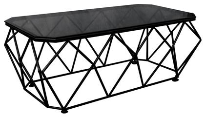 Τραπεζάκι Σαλονιού Acton 123x63x44cm Μαύρο