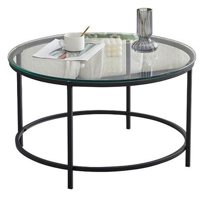 Τραπεζάκι Σαλονιού Dorset 70x70x40cm Μαύρο