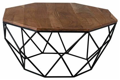 Τραπεζάκι Σαλονιού Glen 82x82x40cm Μπεζ