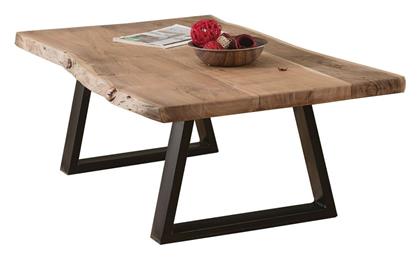 Τραπεζάκι Σαλονιού Lizard-w 115x60x40cm Μαύρο - Φυσικό