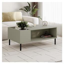 Τραπεζάκι Σαλονιού Vena 100x60x42cm Ash Green
