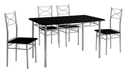 Τραπεζαρία Loreto με 4 Καρέκλες 120x70εκ.