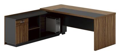 Τραπέζι Συνεδριάσεων Oscar 220x180x76εκ. Καρυδί-ανθρακί