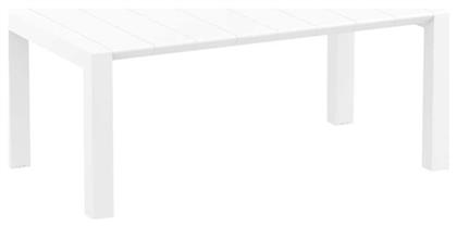 Τραπέζι Vegas Επεκτεινόμενο 100(+40)x180x75(+40) Λευκό