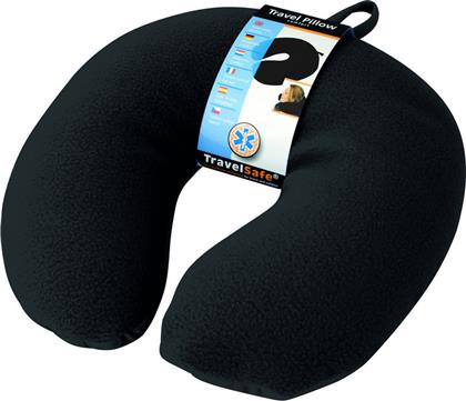 Travelsafe Μαξιλαράκι Ταξιδίου Travel Pillow Fleece Spandex TS0389BK Μαύρο