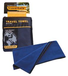 Travelsafe ΜF Πετσέτα Προσώπου Microfiber Μπλε 120x60cm