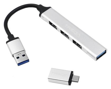 Treqa USB 3.0 Hub 4 Θυρών με σύνδεση USB-A