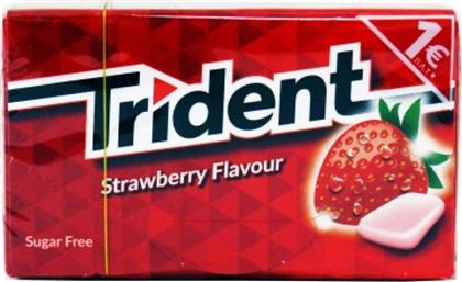 Trident Τσίχλες με Γεύση Φράουλα Χωρίς Ζάχαρη 23.8gr