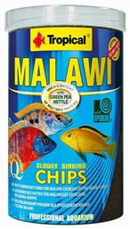 Tropical Malawi Chips Τροφή για Τροπικά Ψάρια σε Νιφάδες με Σπιρουλίνα 1000ml