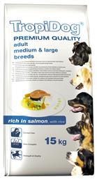 TropiDog Premium Adult Medium & Large Breeds Salmon & Rice 2.5kg από το Plus4u