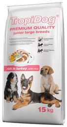 TropiDog Premium Junior Large Breeds Turkey & Rice Ξηρά Τροφή Σκύλων 2.5kg από το Plus4u