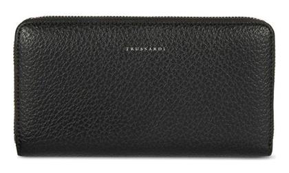 Trussardi Onyx Μεγάλο Γυναικείο Πορτοφόλι Μαύρο