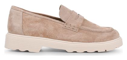 Tsakiris Mallas Δερμάτινα Γυναικεία Loafers σε Ροζ Χρώμα