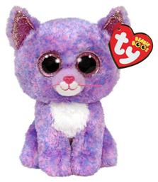 TY Γατάκι Beanie Boos Χνουδωτό Γατάκι Μωβ για 3+ Ετών 15 εκ. από το BlablaToys