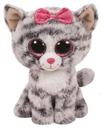 TY Γατάκι Beanie Boos Kiki Grey Cat Reg για 3+ Ετών 15 εκ.