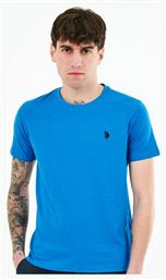 U.S. Polo Assn. Ανδρικό T-shirt Μπλε Μονόχρωμο